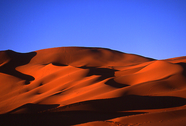Duna em Merzoga em Marrocos